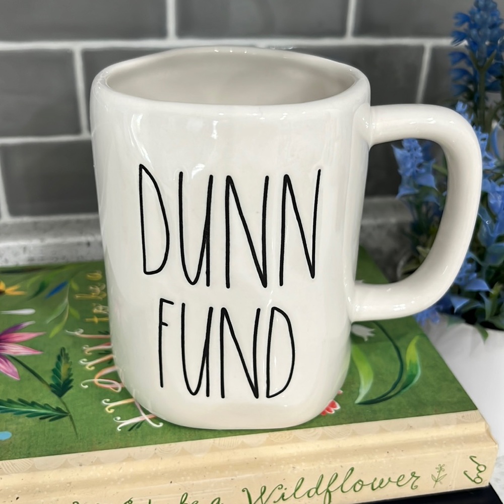 New Rae Dunn DUNN FUND Coffee Mug